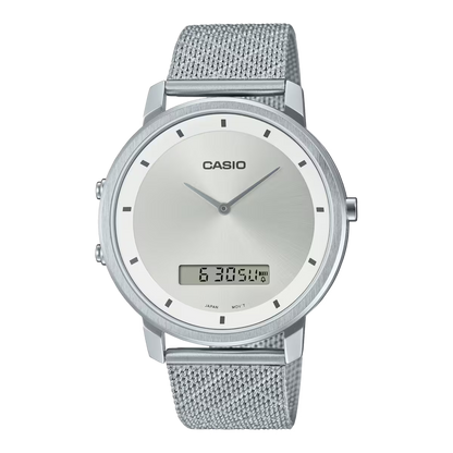 RELOJ CASIO ORIGINAL MTP-B200M-7E para hombre con pulso en malla  de acero