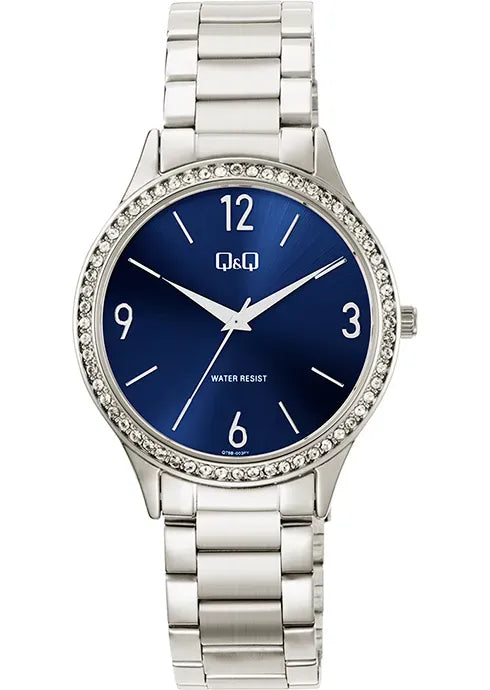 Reloj Q&Q Q75B original para mujer diseño con piedras y toque fashion