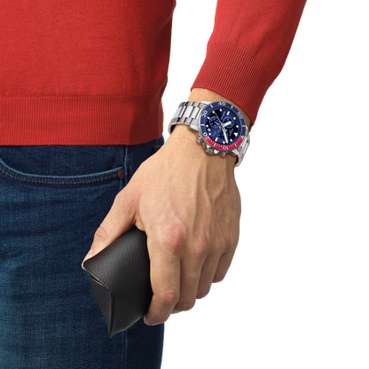 Reloj suizo Tissot Seastar 1000 T120.417.11.041.03 Cronógrafo de buceo para hombre