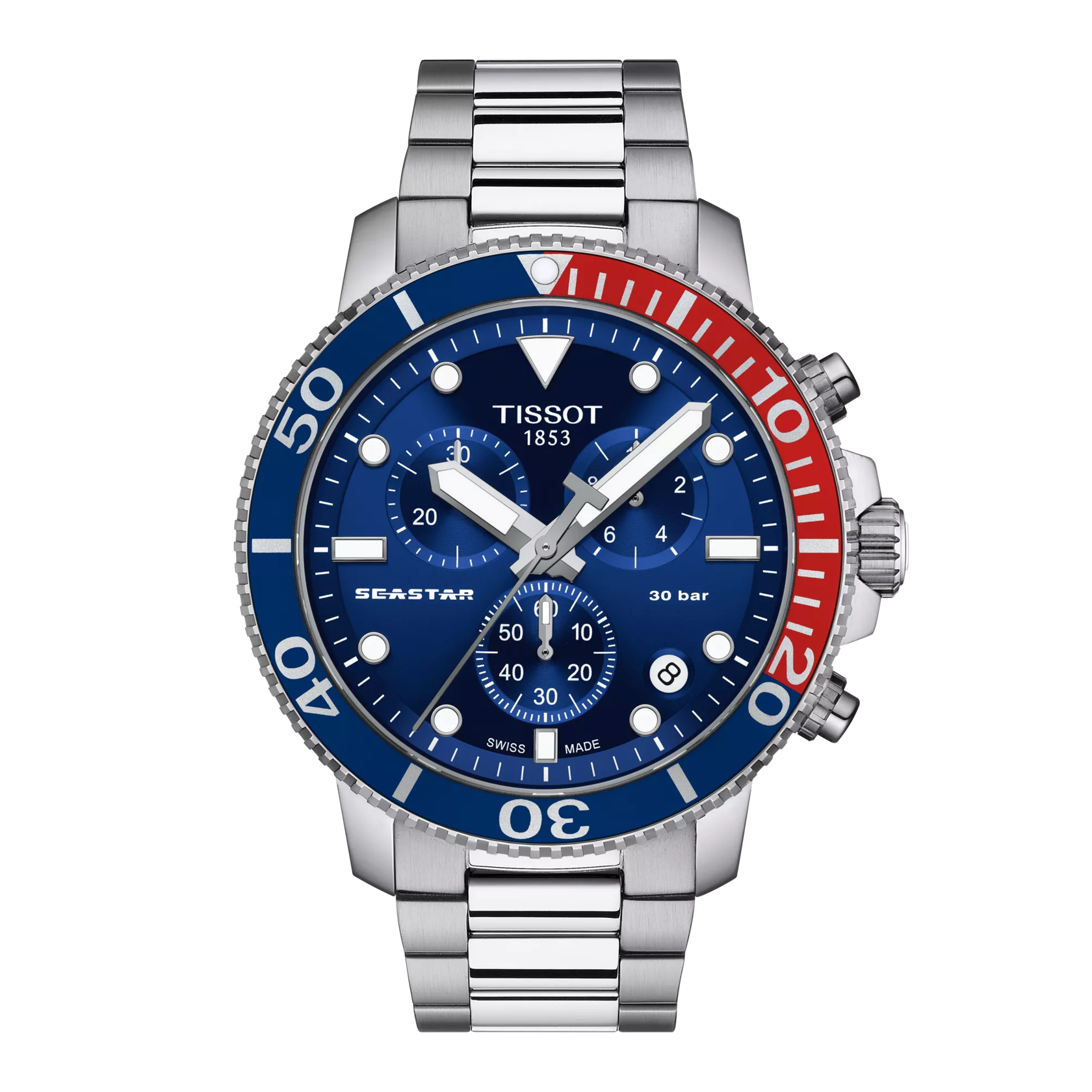 Reloj suizo Tissot Seastar 1000 T120.417.11.041.03 Cronógrafo de buceo para hombre