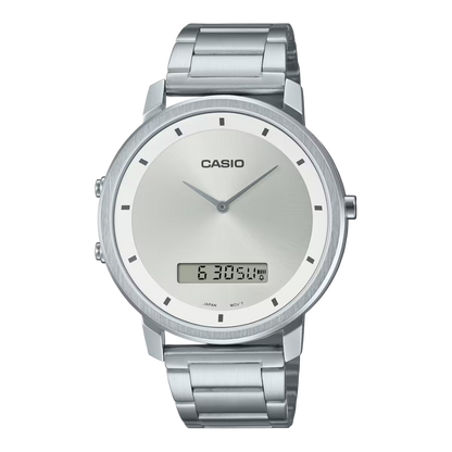 RELOJ CASIO ORIGINAL MTP-B200M-7E para hombre con pulso en malla  de acero