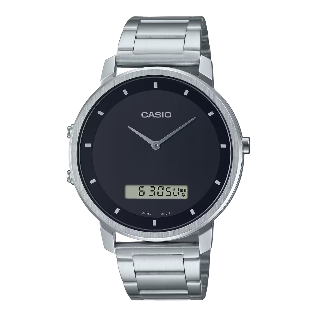 RELOJ CASIO ORIGINAL MTP-B200M-7E para hombre con pulso en malla  de acero