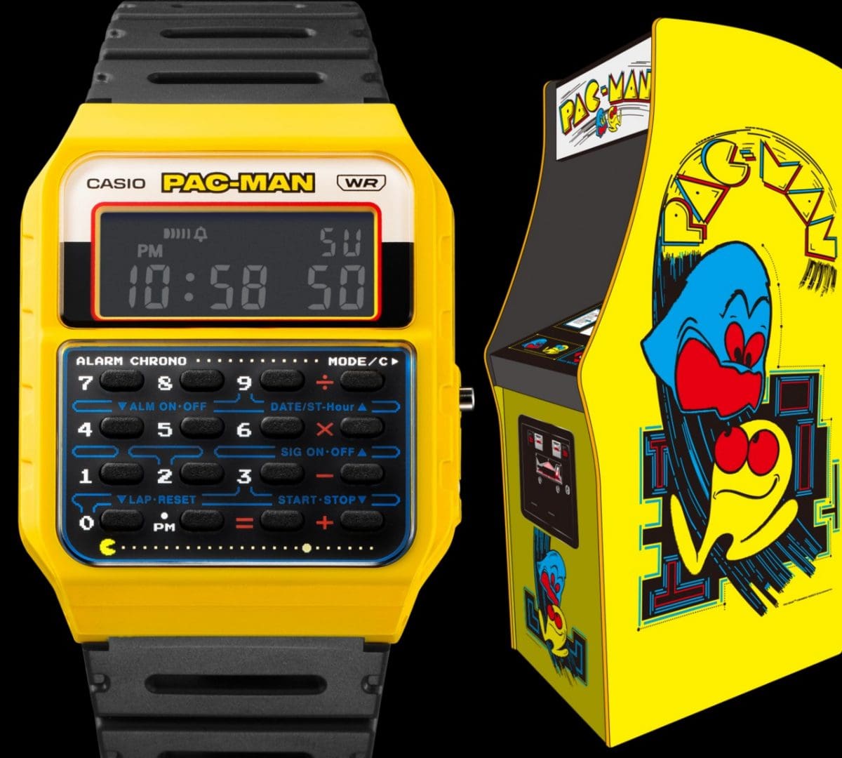 Reloj CASIO CA-53WPC-1B EDICIÓN ESPECIAL PAC-MAN UNISEX